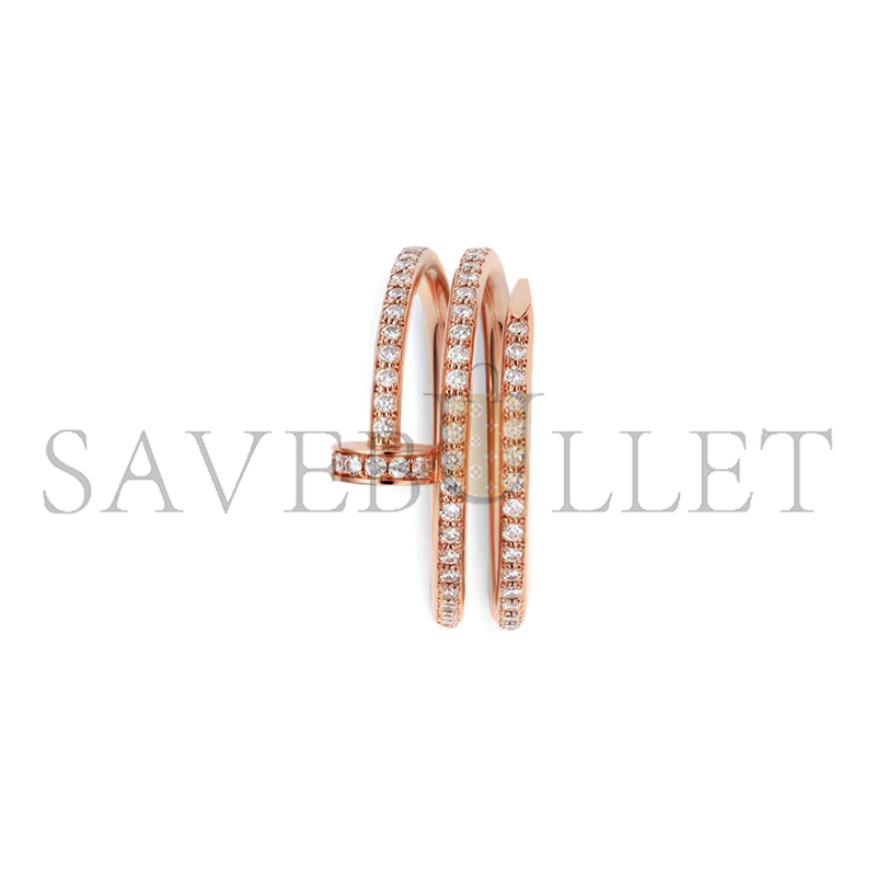 CARTIER JUSTE UN CLOU RING, DOUBLE, SEMI-PAVED B4210900